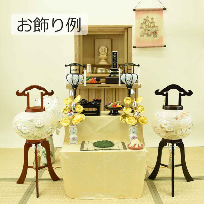 盆提灯 行灯 10号 総鉄刀木 楓蓉 (ふよう) 特徴 7