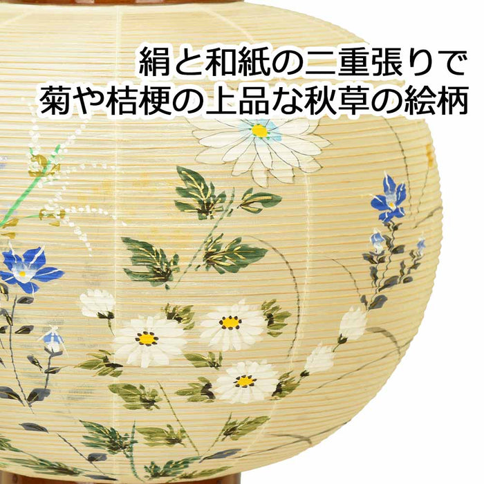 盆提灯 行灯 欅 絹二重 11号 特徴 3