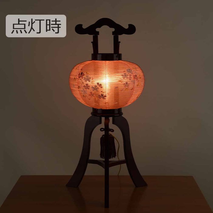 盆提灯 姫行灯 茜染 桜 8号 特徴 4