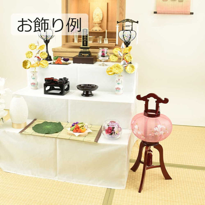 盆提灯 姫行灯 茜染 桜 8号 特徴 5