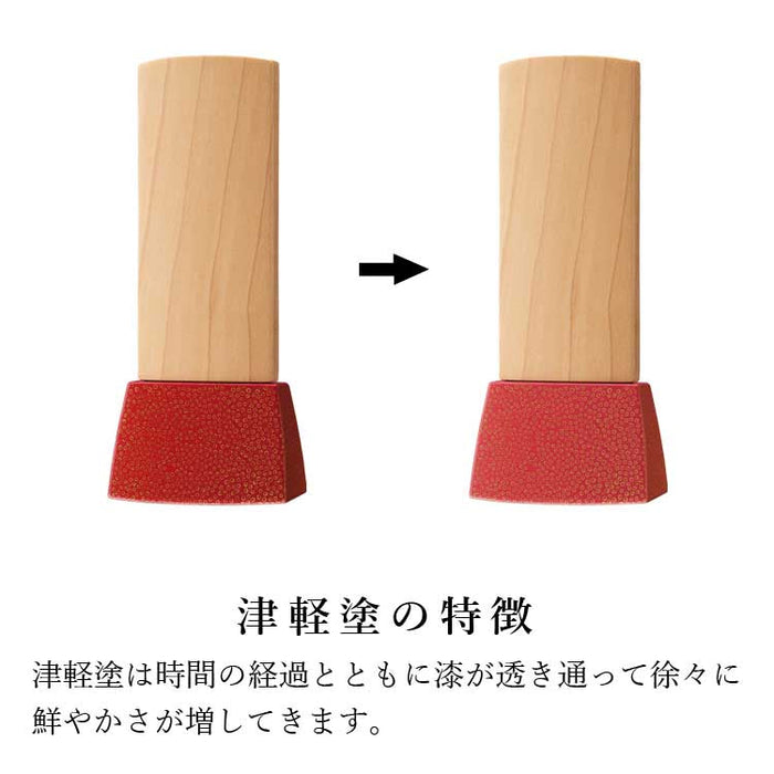 位牌 過去帳 エキューム 津軽塗 総丈16.2cm 特徴 6