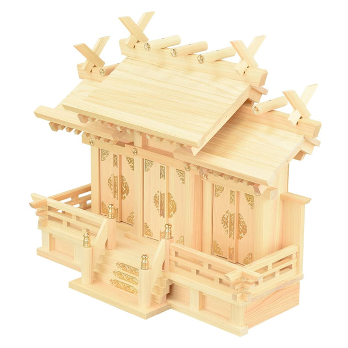 神棚 神具セット 本金具 屋根違い三社 小 | お仏壇のはせがわ 神棚 神具セット 本金具 屋根違い三社 小 | お仏壇のはせがわ