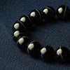 数珠・念珠 ブレスレット 黒縞メノー 12mm 特徴 2