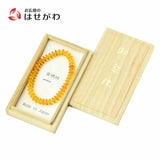 数珠・念珠 ブレスレット 金琥珀 4×8mm 特徴 1