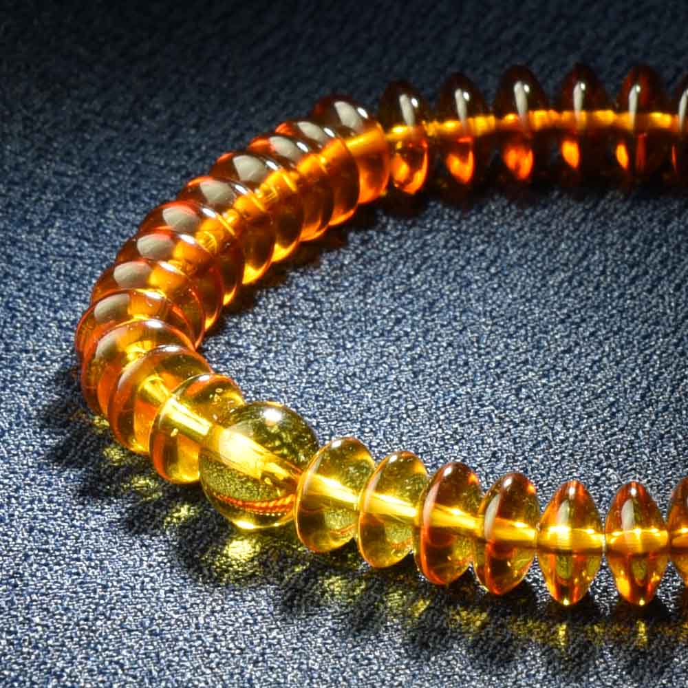 ブレスレット 琥珀グラデ 4×8mm | お仏壇のはせがわ公式通販