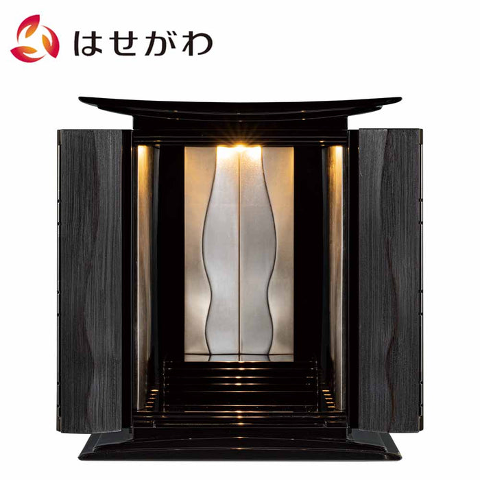 仏壇 波浄美（はじょうび） ブラック×プラチナ H49cm 特徴 1