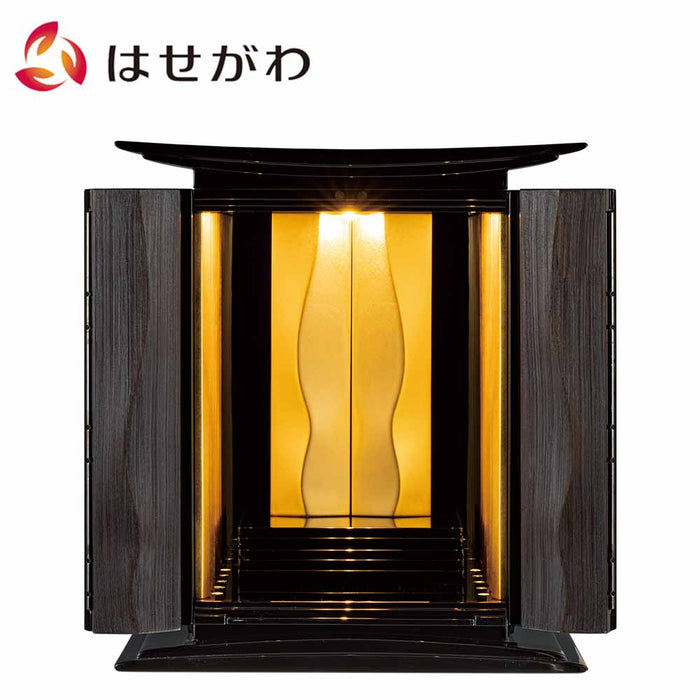 仏壇 波浄美（はじょうび） ブラック×ゴールド H49cm 特徴 1