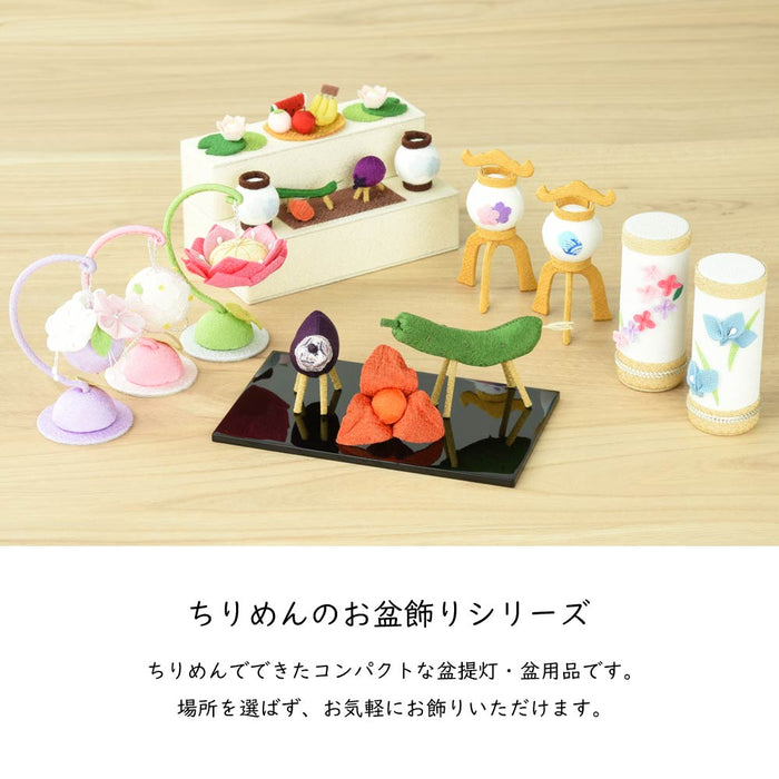 ちりめん提灯 筒型