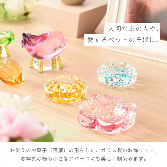 クリスタル お干菓子 重ね菊