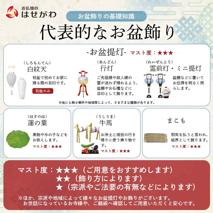 【WEB限定】初盆セット コンパクト 3点セット 1-E