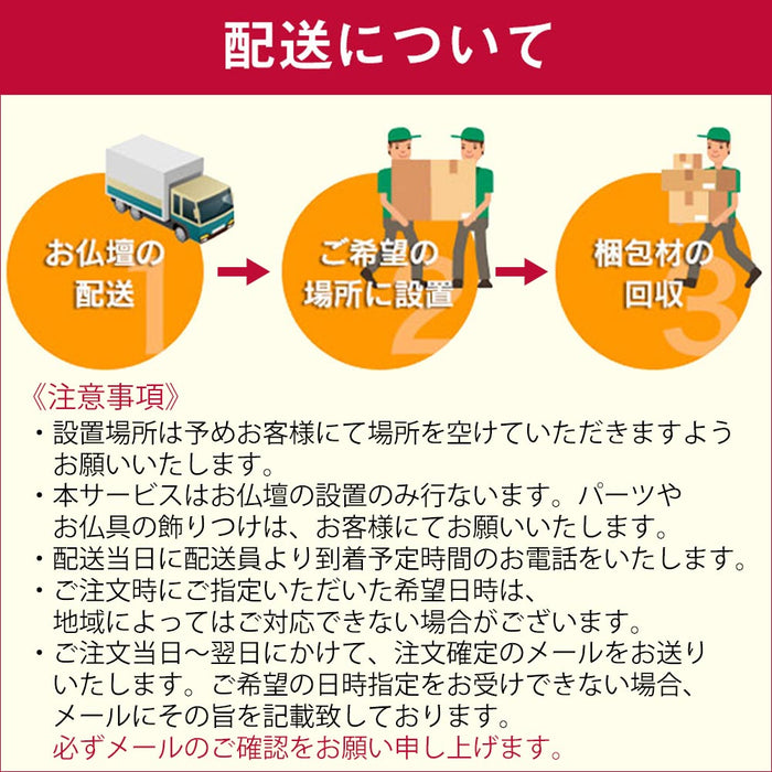 仏壇 隆興 (りゅうこう) Ⅲ 楡 高さ55cm 仏具セットA 特徴 5