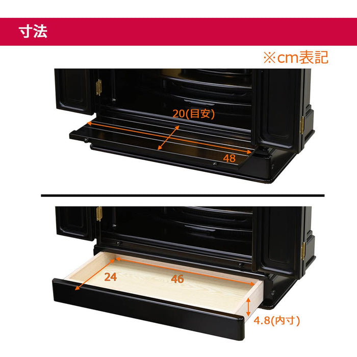 仏壇 古都 黒檀 H64cm 特徴 6