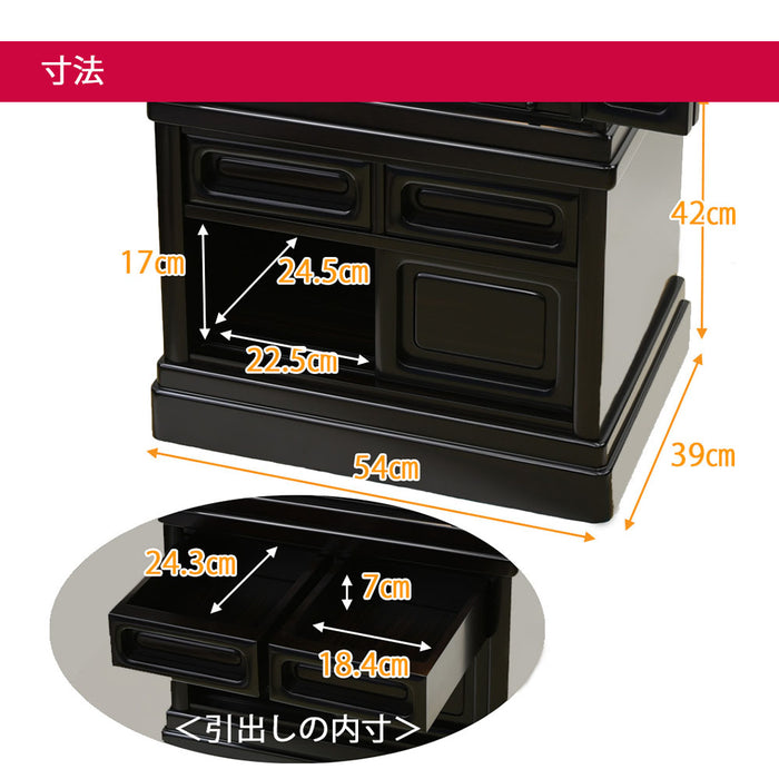 仏壇 古都 黒檀 H115cm 特徴 8