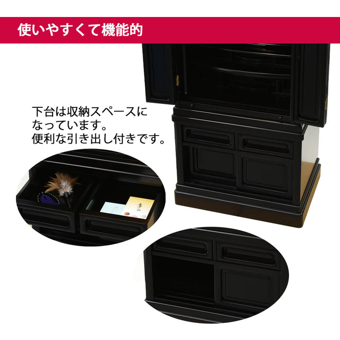 仏壇 古都 黒檀 H121cm 仏具セットA 特徴 3