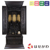 仏壇 福寿(ふくじゅ) 特撰 黒檀 H158cm 仏具セットB 特徴 1
