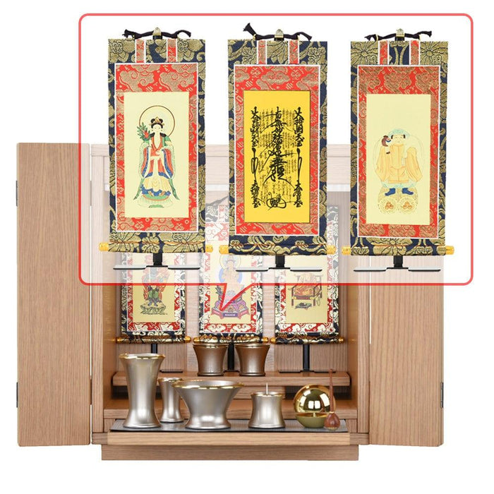 【WEB限定】仏壇 カルム オーク調 H41cm 仏具セットC リュシー バニラ 特徴 22