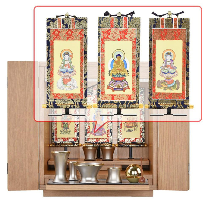 【WEB限定】仏壇 カルム オーク調 H41cm 仏具セットC リュシー バニラ 特徴 20