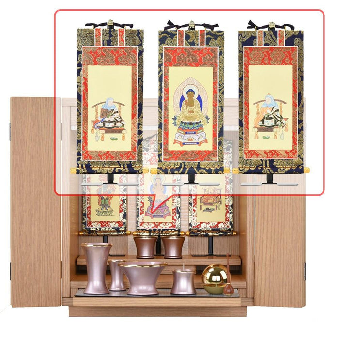 【WEB限定】仏壇 カルム オーク調 H41cm 仏具セットC リュシー ピンク 特徴 15