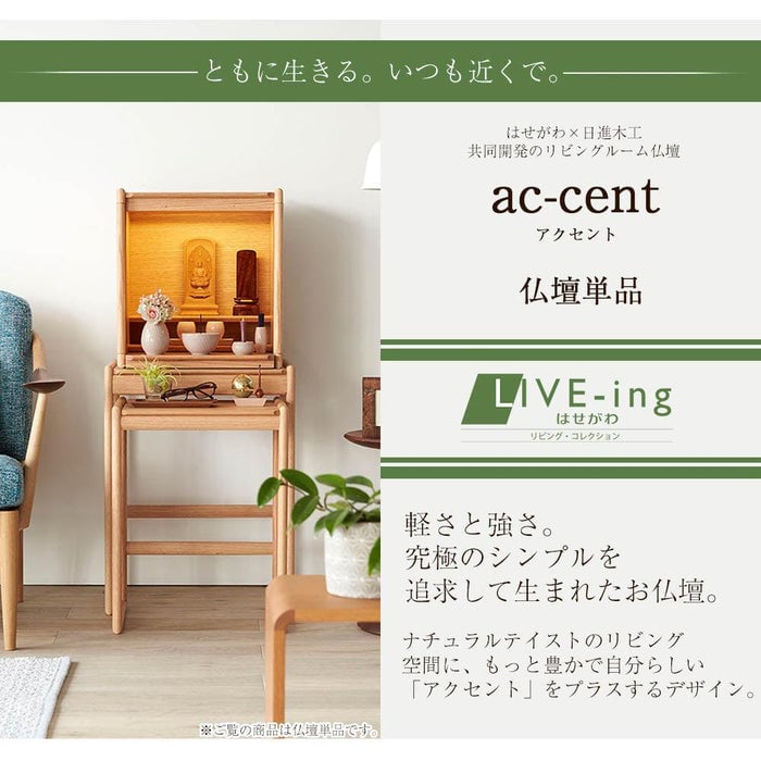 ac‐cent (アクセント) オーク H43cm