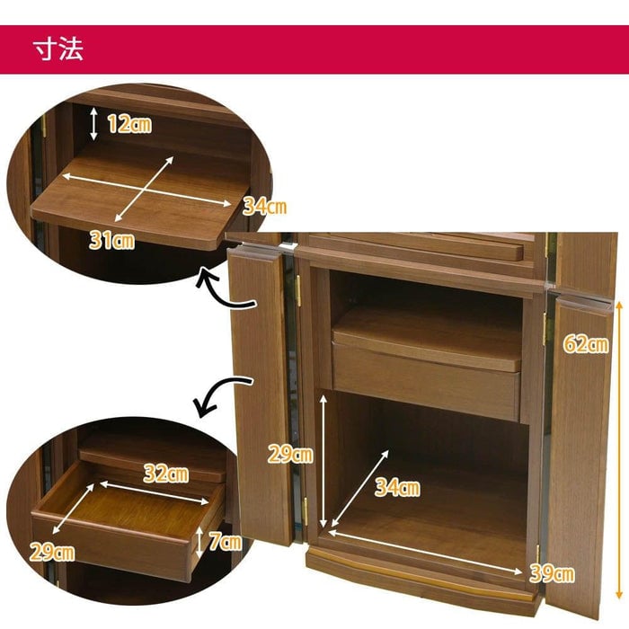 新型 重ネ グランツ ウォール 14×45 仏具セットB 特徴7