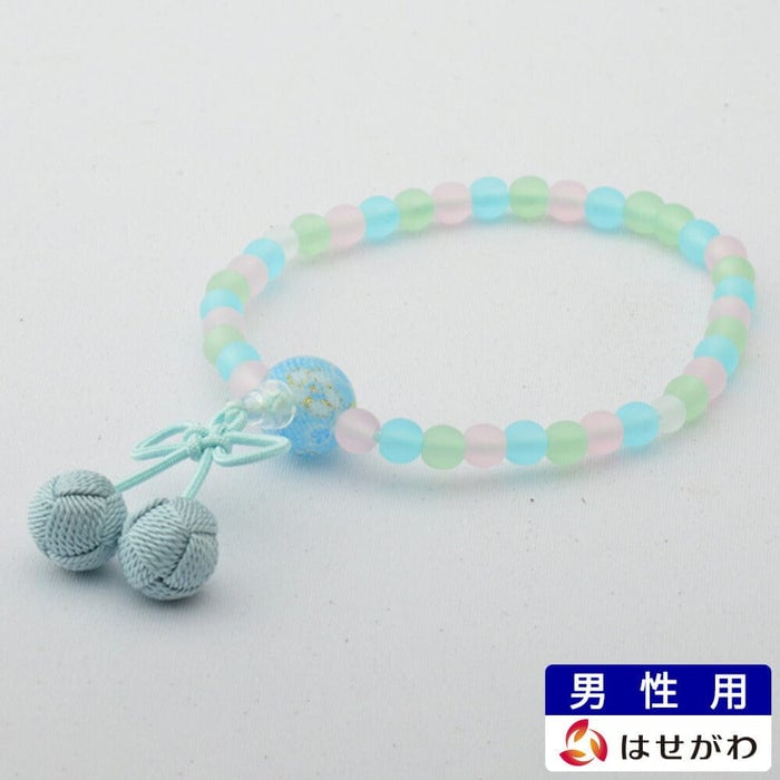 【数珠】こどもじゅず さくらんぼ 水色 特徴1