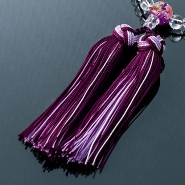 【念珠】たまのお 水晶×紫水晶 親珠アクリル絵入 特徴8