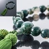 【数珠】たまのお 青苔メノー１２ｍｍ 緑 特徴6