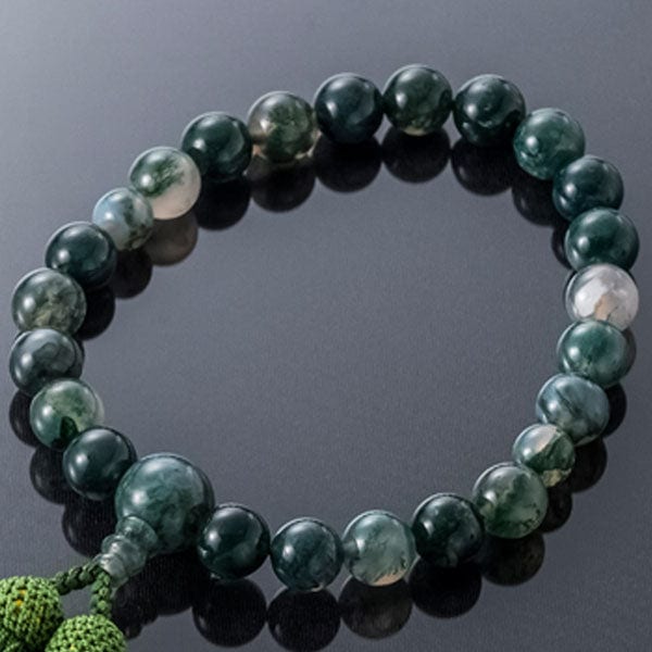 数珠 数珠 たまのお 青苔メノー12mm 緑 特徴 7