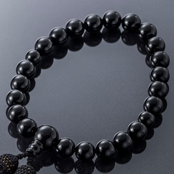 数珠 たまのお ブラックオニキス12mm 黒 | お仏壇のはせがわ公式通販
