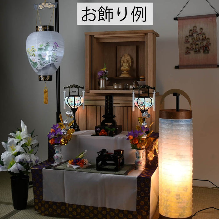 盆提灯 御所 新極上黒蒔絵 392 プラスチック スタンド 特徴 9
