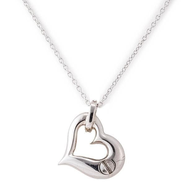 手元供養・骨壷 SJペンダント オープンハート シルバー 特徴 2