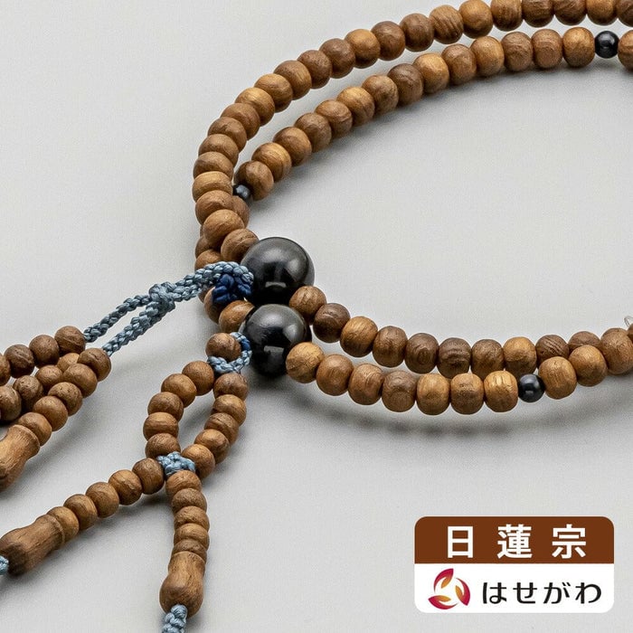 数珠 数珠 日蓮宗 日本の木 槐 青トラメ石仕立て 特徴 1