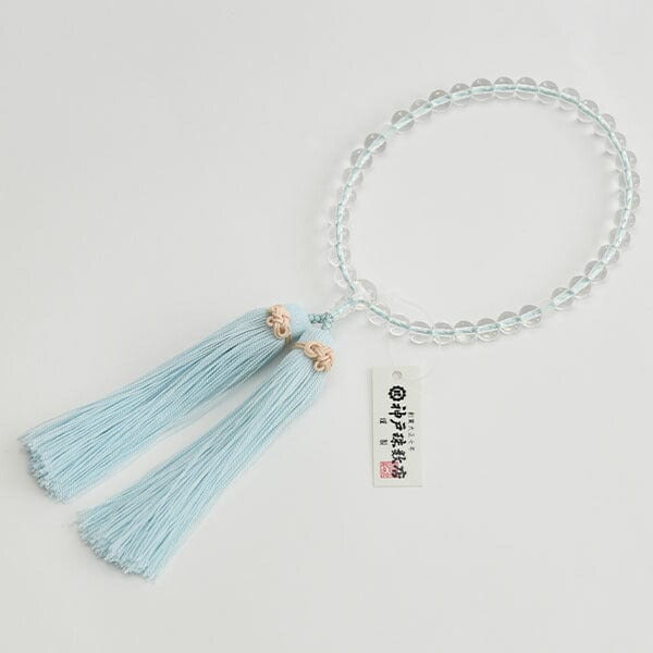 数珠 結念珠(むすびねんじゅ) 叶房 アサギ | お仏壇のはせがわ