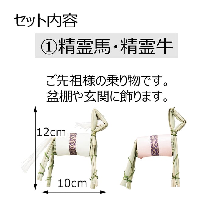 お盆飾りセットミニ おがらお手軽タイプ