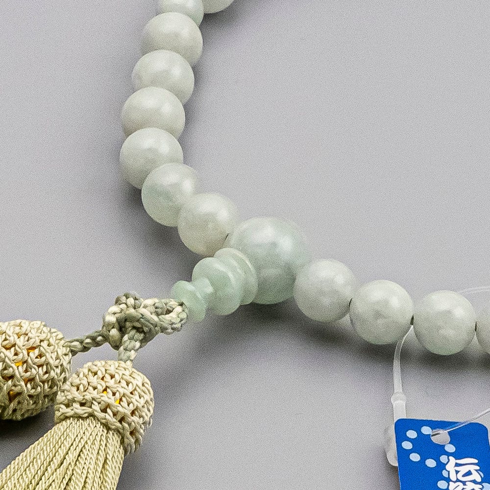数珠 糸魚川翡翠 共仕立 頭付正絹弥勒房 | お仏壇のはせがわ公式通販
