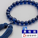 数珠 数珠 サファイヤブルーアンバー 共仕立正絹松房 特徴 1