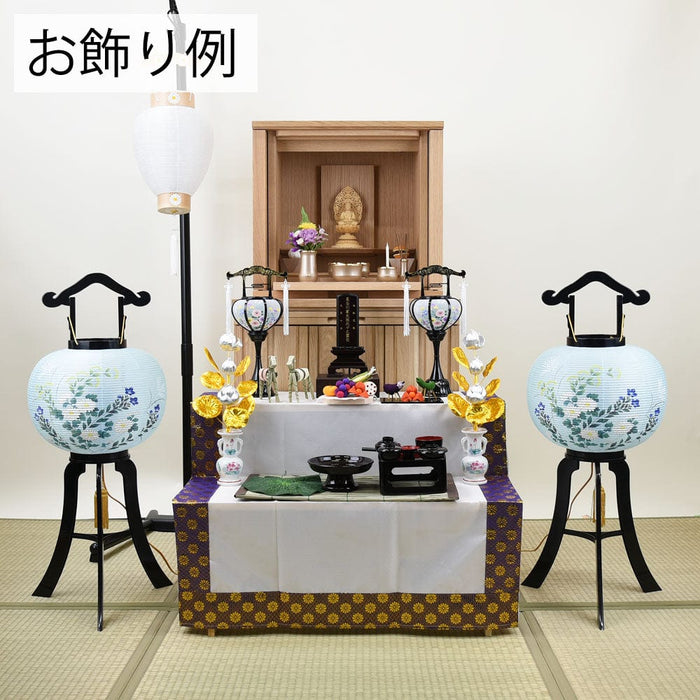盆提灯 回転 11号 松印 黒塗青菊 2個セット 特徴 2