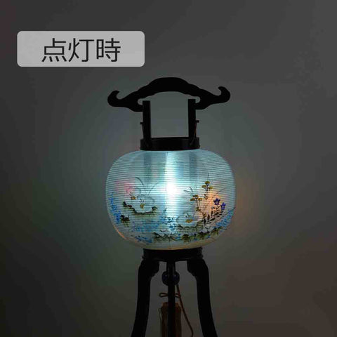 回転 萩芙蓉 尺 黒檀調