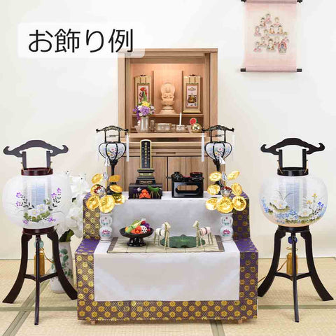 回転 萩芙蓉 尺 黒檀調
