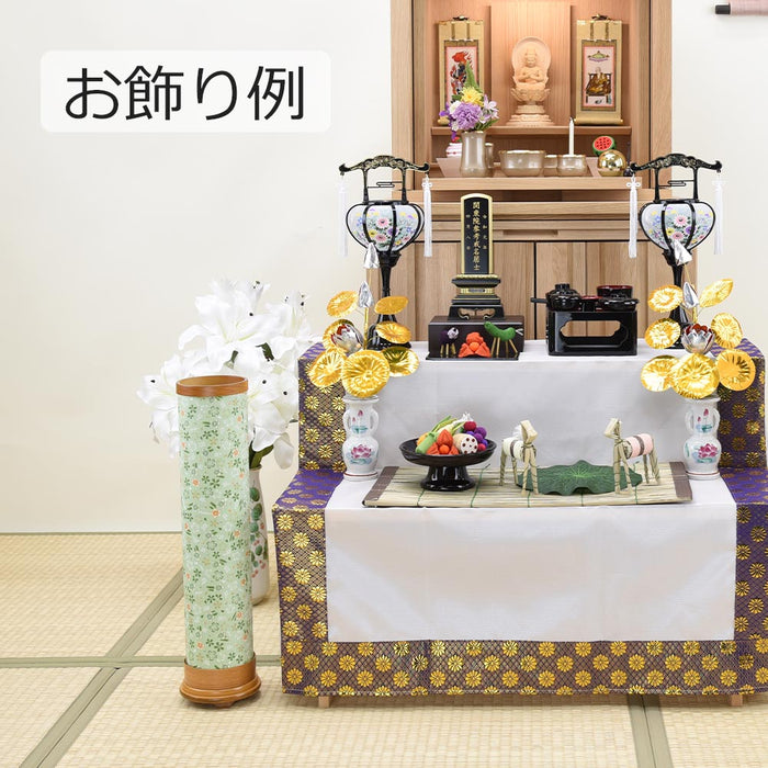 盆提灯 ちりめん灯 小袖桜 グリーン 特徴 5