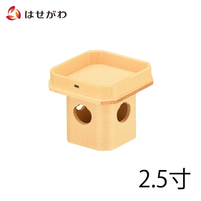 神棚 神具 三宝 外材柾目 2.5寸 特徴 1