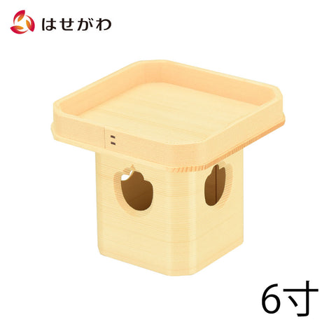 神具 三宝 外材柾目 6.0寸
