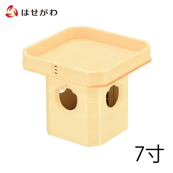 神棚 神具 三宝 外材柾目 7.0寸 特徴 1