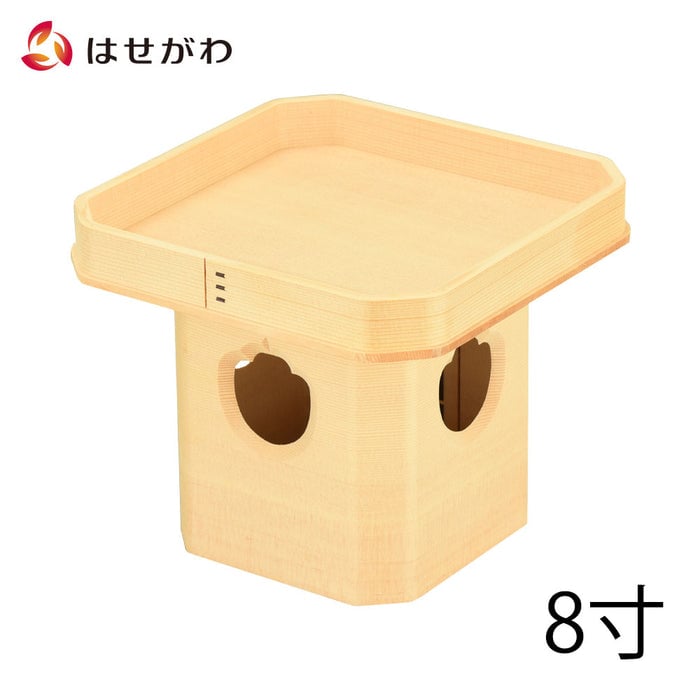 神棚 神具 三宝 外材柾目 8.0寸 特徴 1