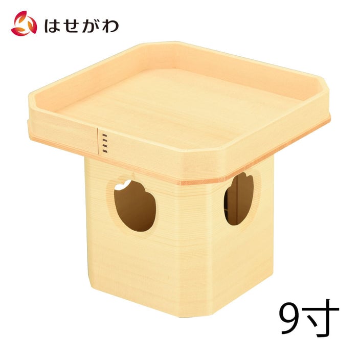 神棚 神具 三宝 外材柾目 9.0寸 特徴 1