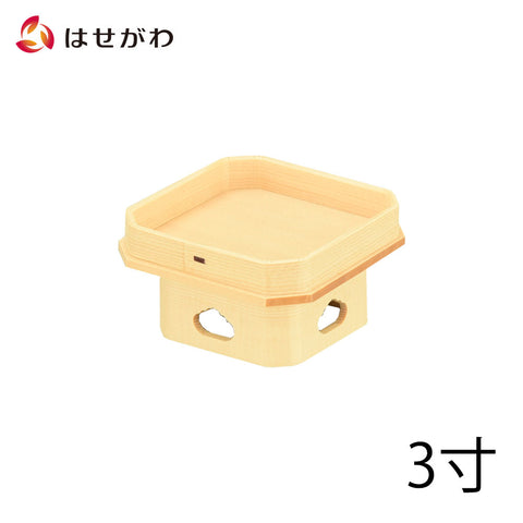 神具 遠山三宝 外材柾目 3.0寸