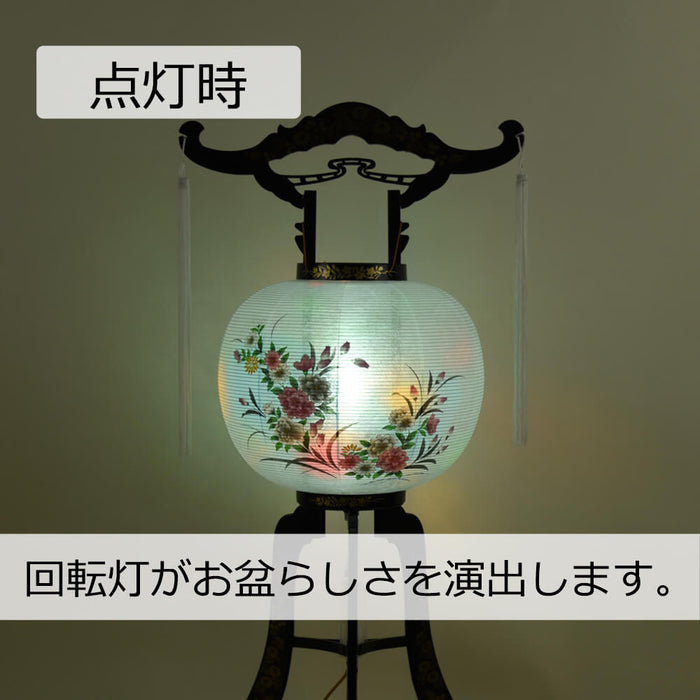 盆提灯 回転 山吹2号 11号 牡丹 特徴 4