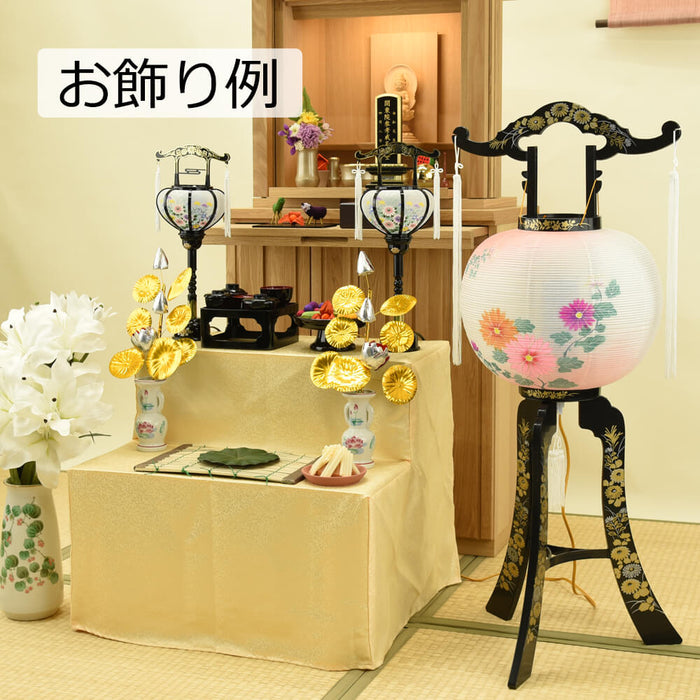 盆提灯 回転 山月 12号 菊ボカシ 特徴 6