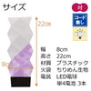 盆提灯 かすみごろも 染めぼかし パープル 特徴 2