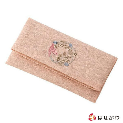 光悦ちりめん念珠入れ ピンク 特徴1